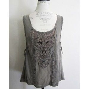 Free people beaded tank top